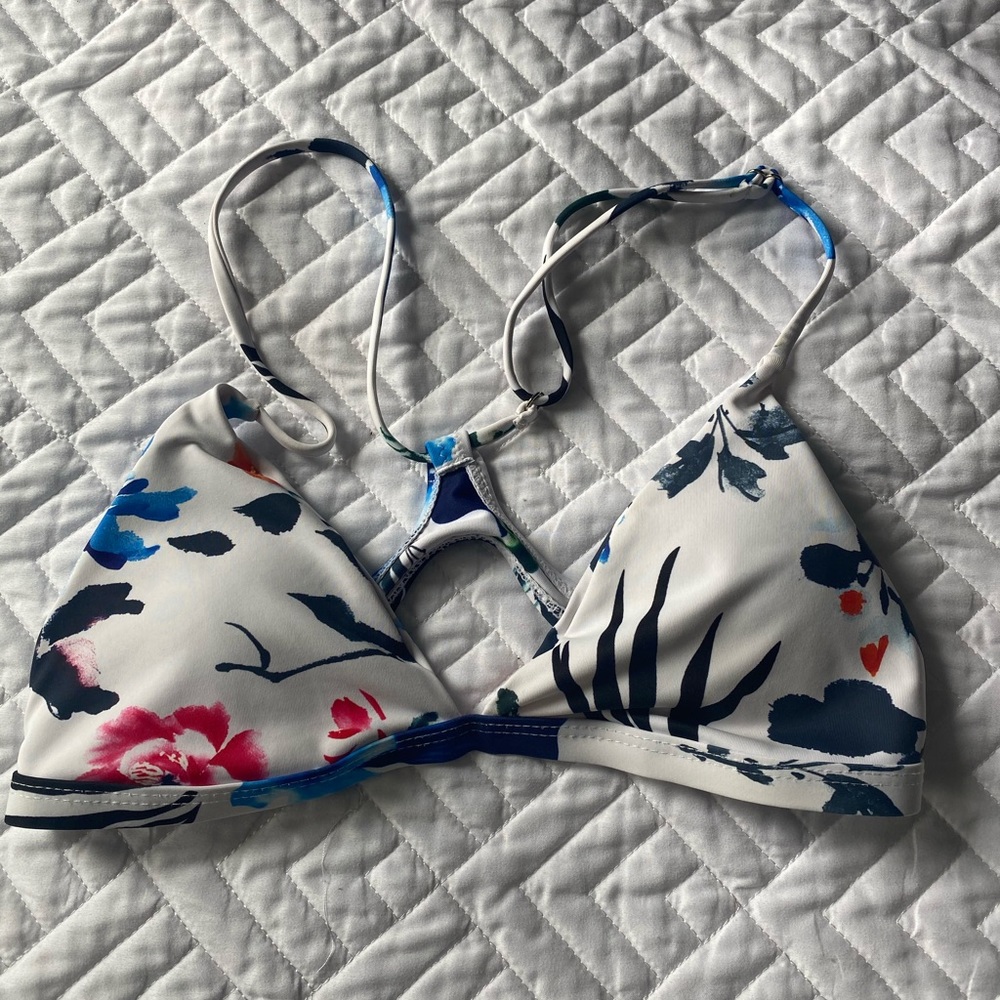 floral bikini top
